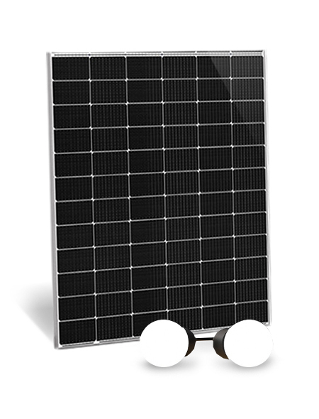 Solar panel and LED bulb kit