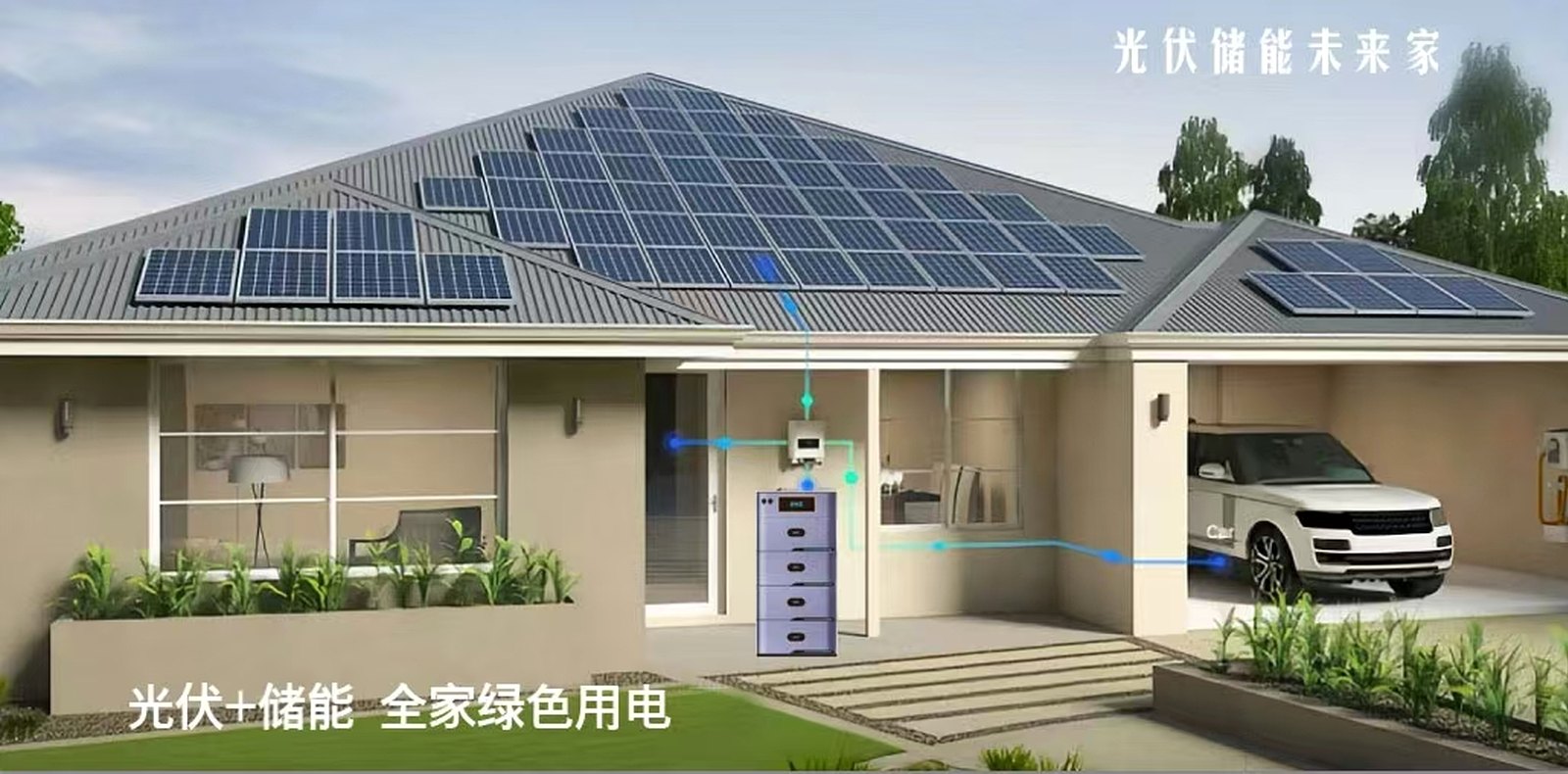 Home solar panel and energy storage system